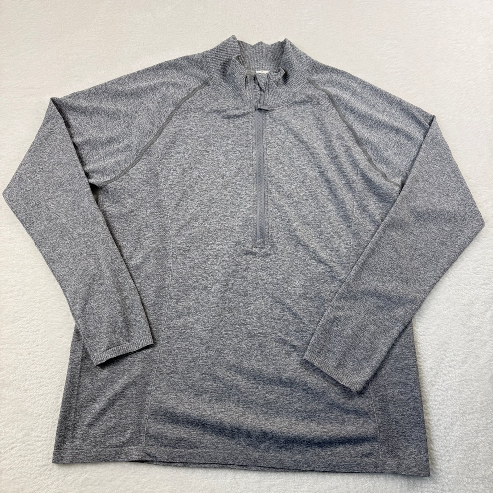 Calia Quarter‎ Zip Performance Pullover Womens XXL Gray Athletic Fit Lightweight